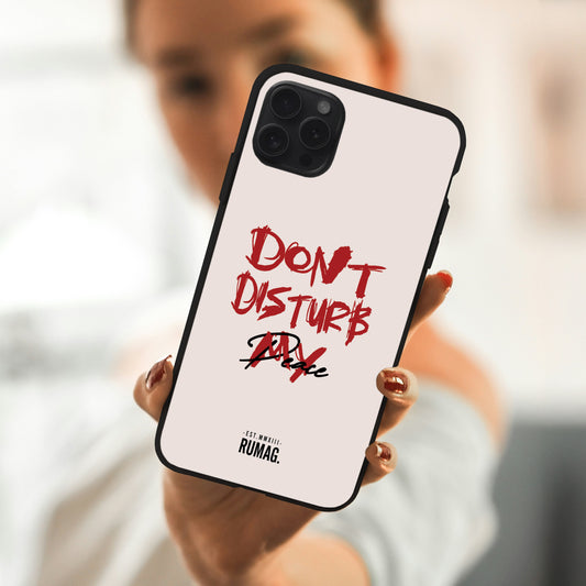 RUMAG Telefoonhoes iPhone - Don't disturb my peace WIT