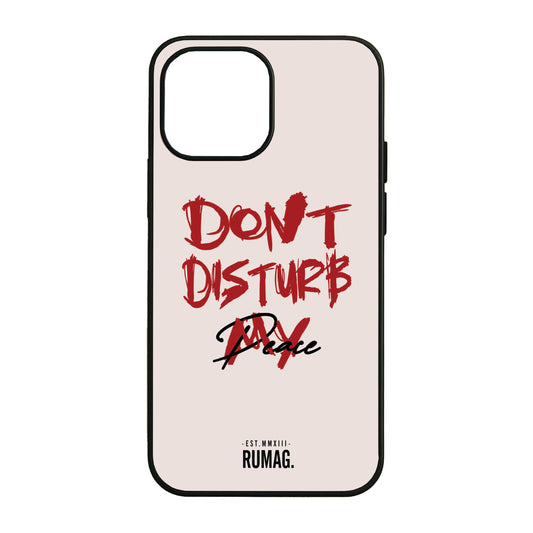 RUMAG Telefoonhoes iPhone - Don't disturb my peace WIT
