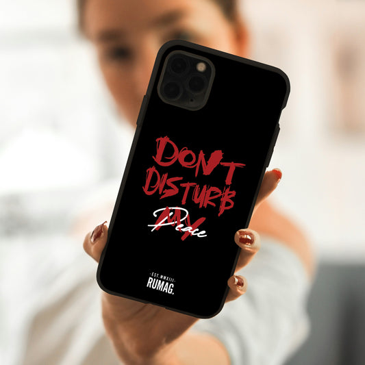 RUMAG Telefoonhoes iPhone - Don't disturb my peace ZWART