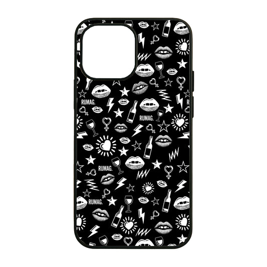 RUMAG Telefoonhoes iPhone - SASSY CHAOS zwart