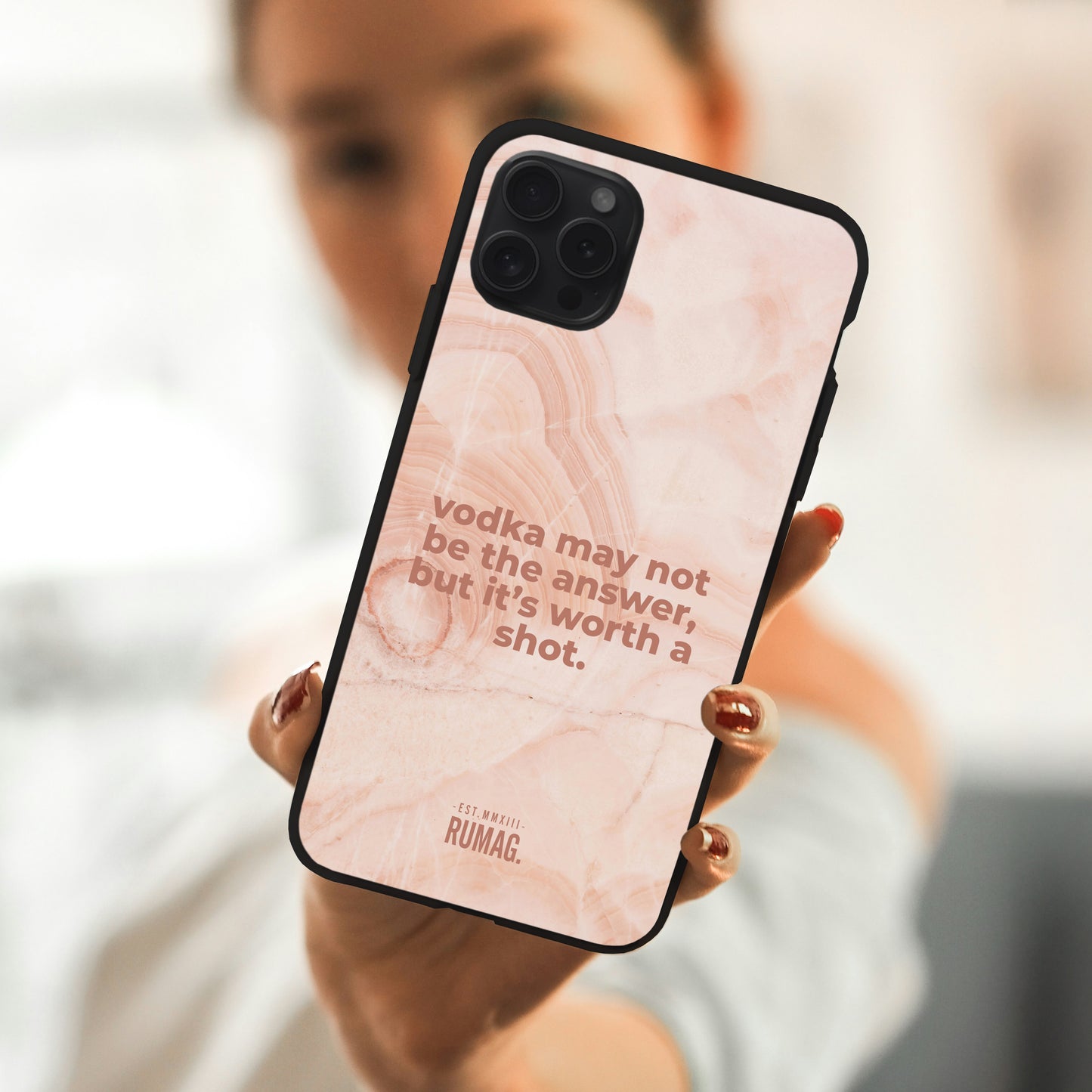 RUMAG Telefoonhoes iPhone - Vodka may not be the answer