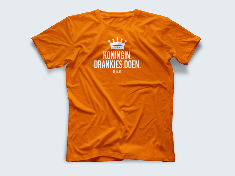 Koningin Drankjes Doen - Koningsdag T-shirt