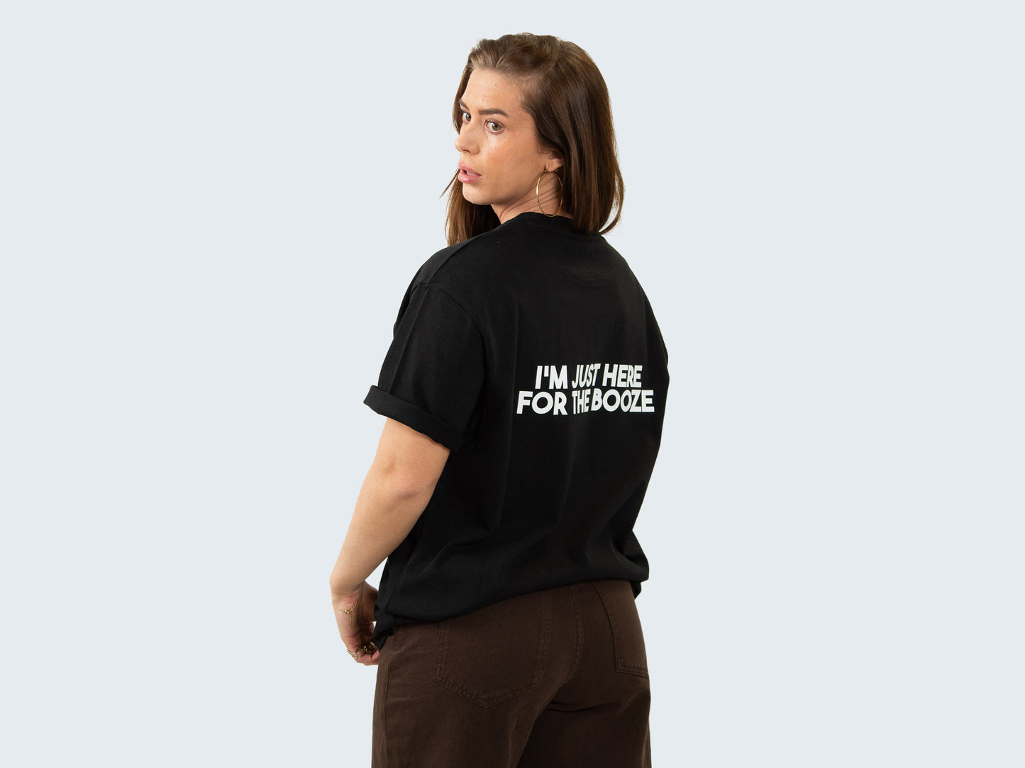 T-Shirt Heavy Zwart - Booze