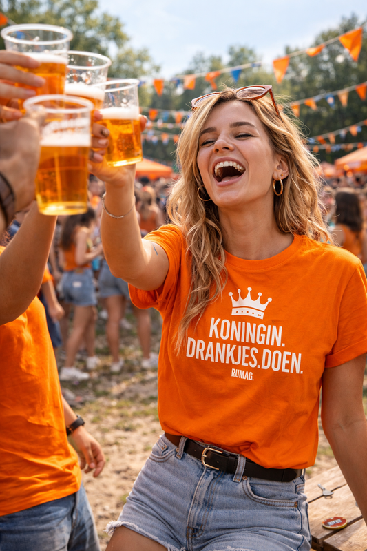 Koningin Drankjes Doen - Koningsdag T-shirt