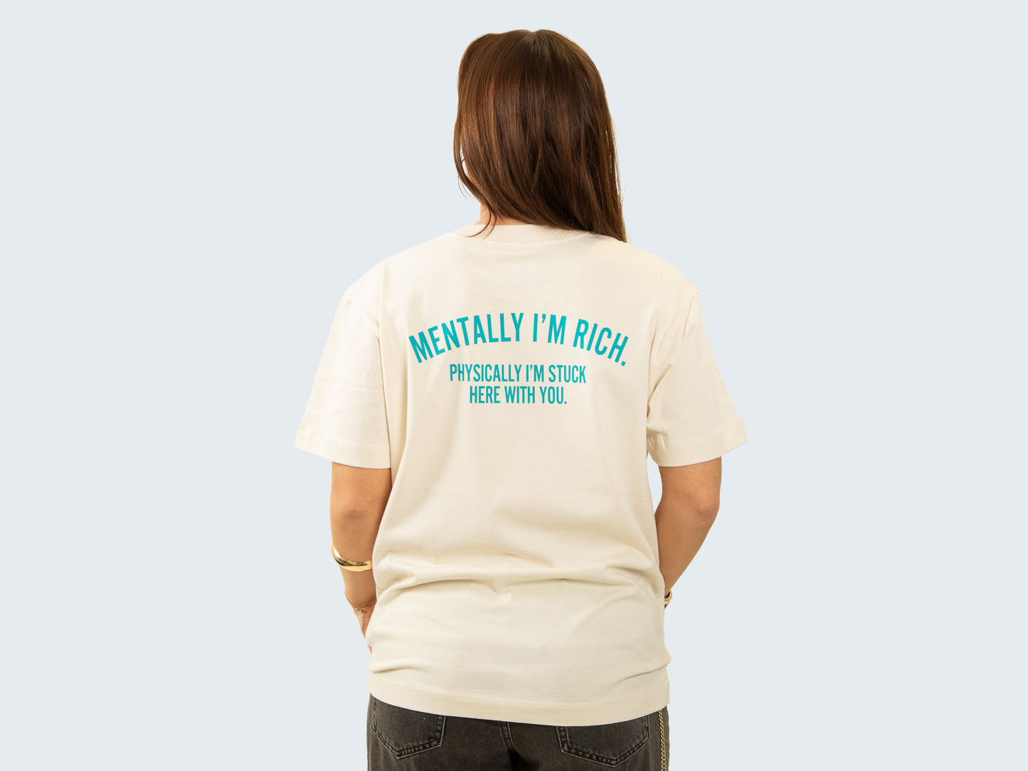 T-Shirt Heavy Creme - Mentally Rich