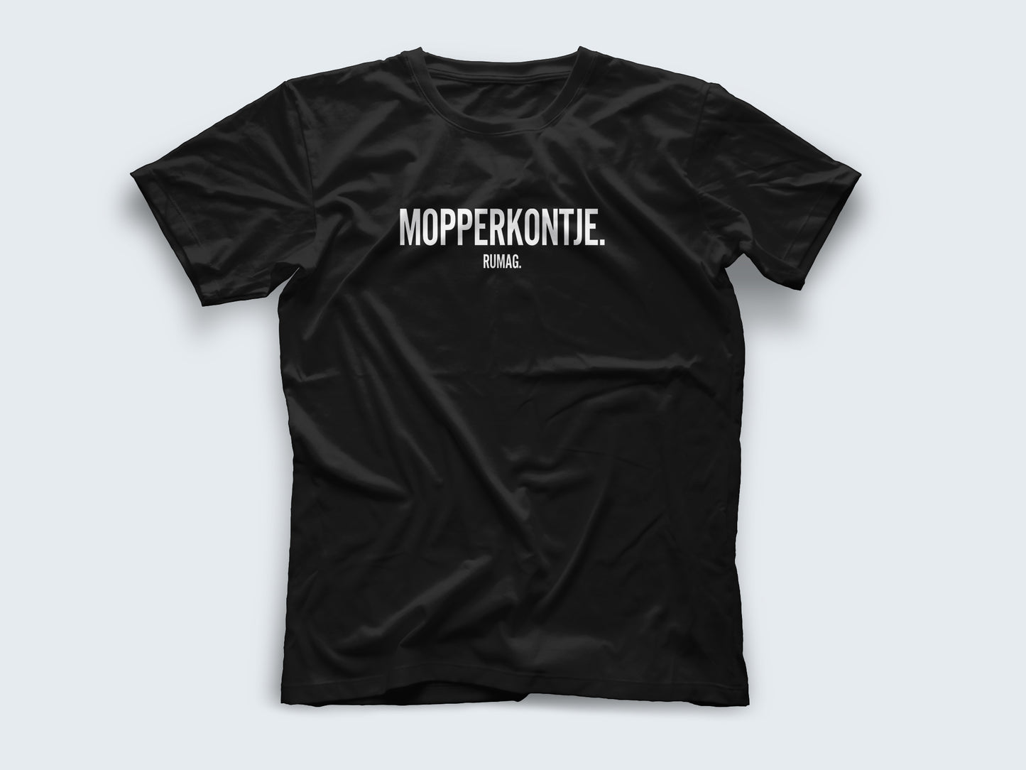 T-shirt Regular Fit Zwart - Mopperkontje