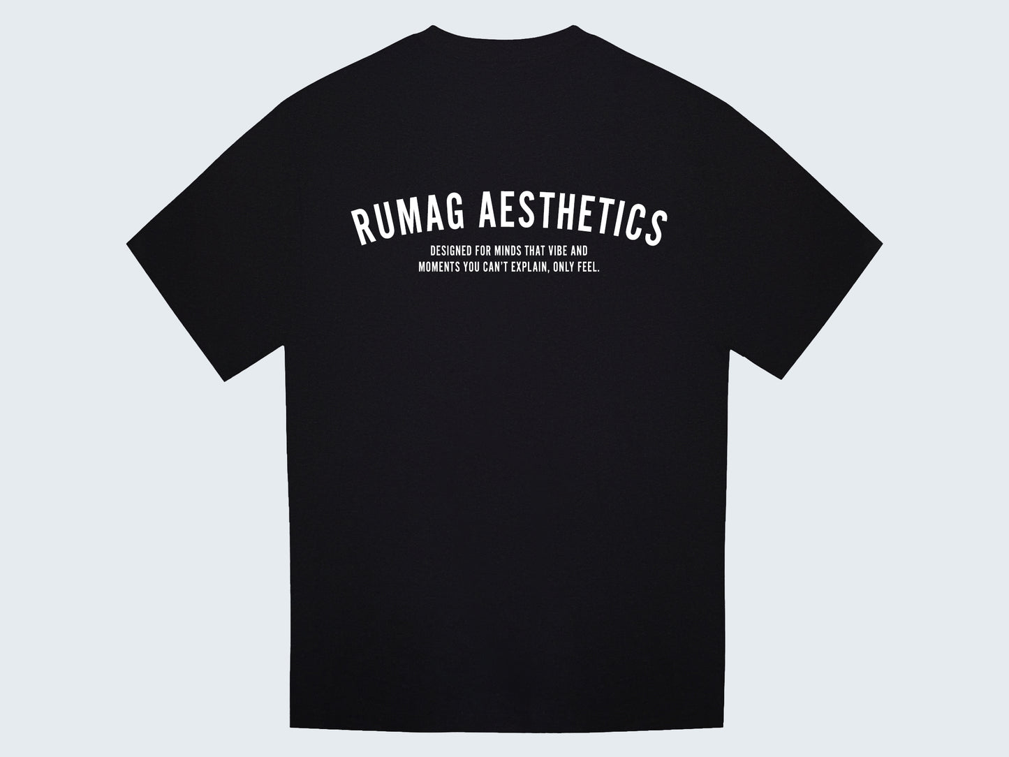 T-Shirt Heavy Zwart - RUMAG Aesthetics