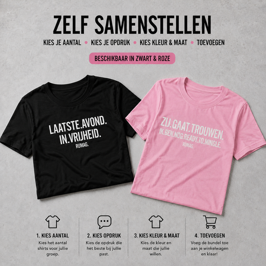 Vrijgezellenfeest Bundel (3–10 Shirts)