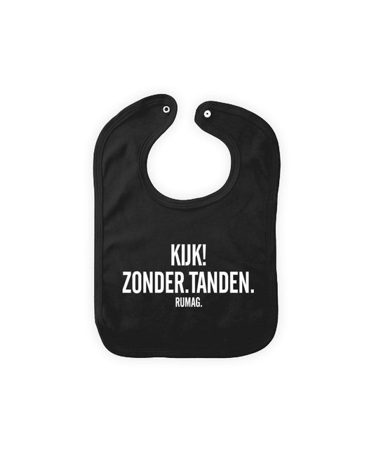 Slabbetje Zwart - Kijk Zonder Tanden